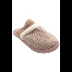 Lauren Ashley Women's Goewy Cozy Slippers Dark Pink - Medium